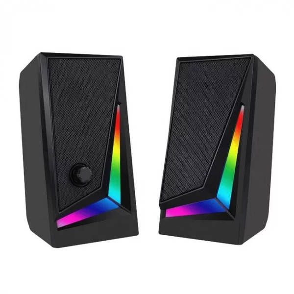 Компьютерные колонки с RGB, MUSIC DJ MJ-100A, колонки для ноутбука