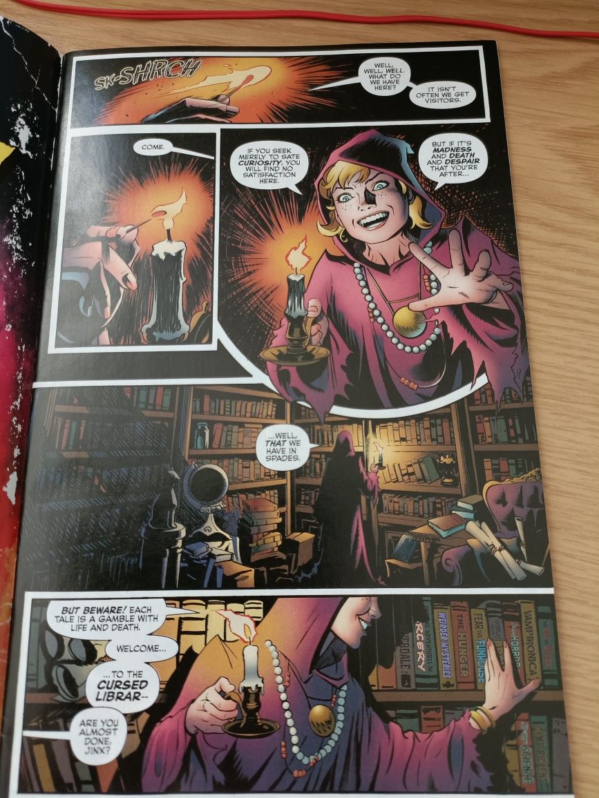 Zeszyt The Cursed Library komiks