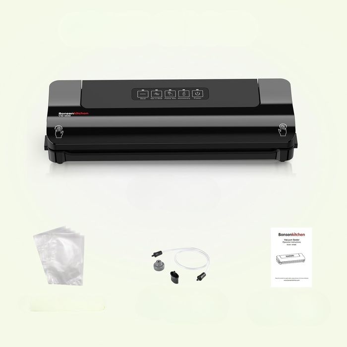 Zgrzewarka próżniowa 4 tryby Bonsenkitchen 125W worki rura w zestawie