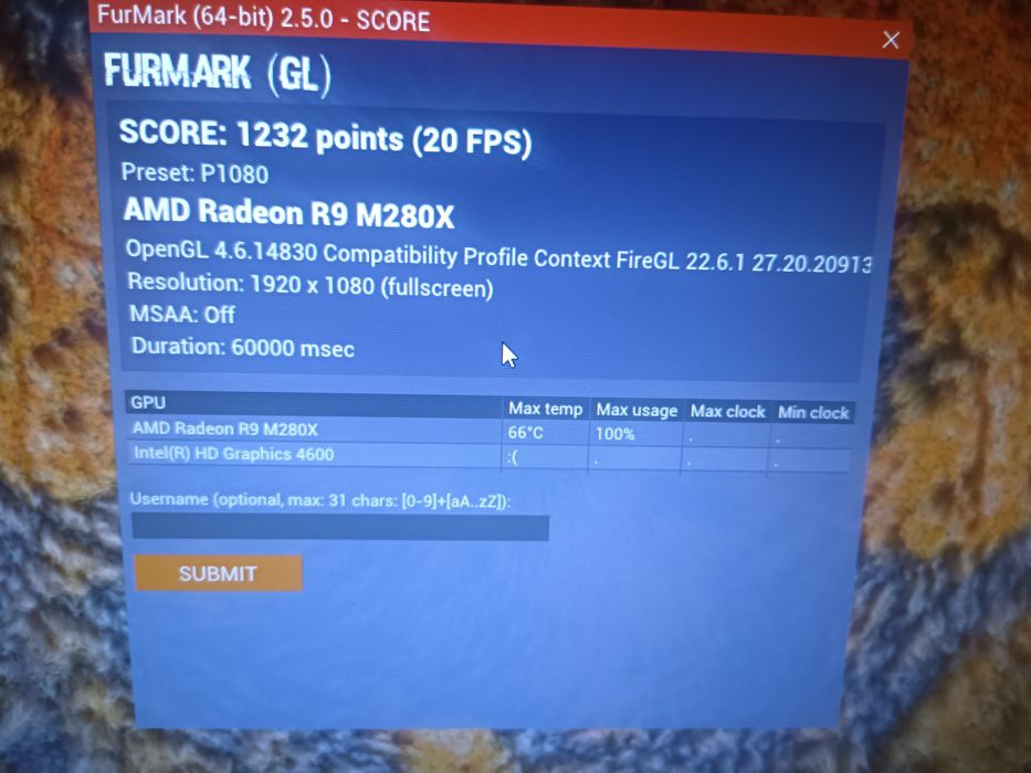 Відеокарта AMD Radeon R9 M280x 2gb VRAM. MXM-B (3.0)