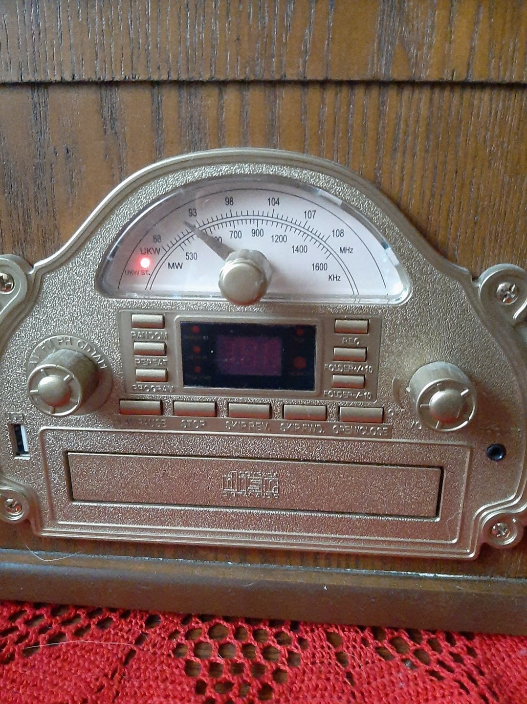 Radio CD gramofon retro