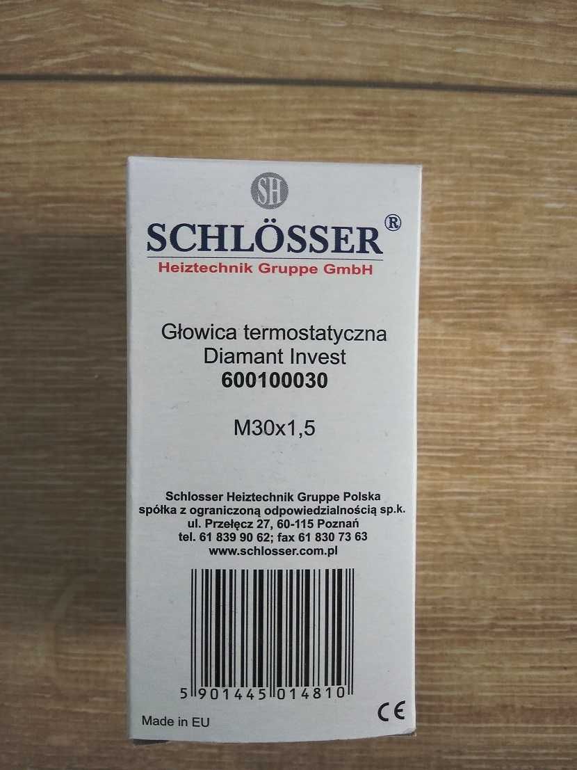 Termostat grzejnikowy/ głowica termostat. SCHLOSSER Diamant M30x1.5