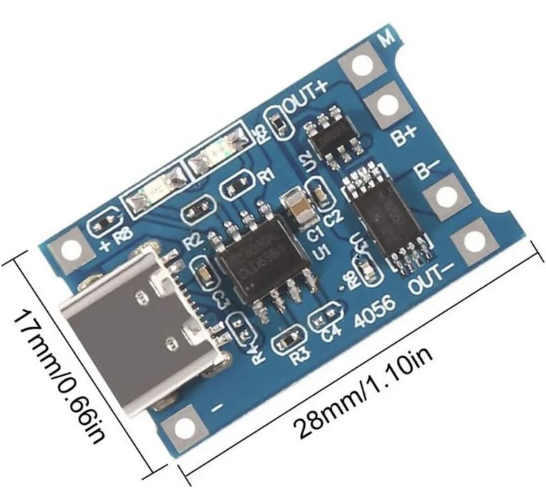 TP4056 плата для зарядки 18650