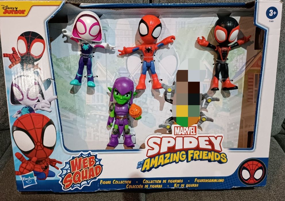 Marvel super kumple Spidey figurki Hasbro ghost