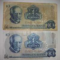 Банкноты Норвегии 10 крон 1983-1984