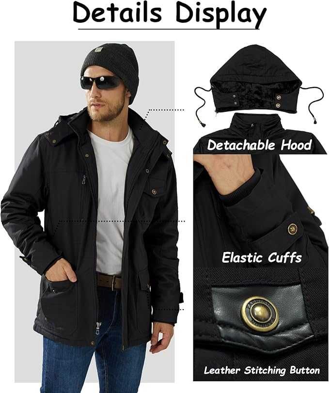 Męska kurtka / parka / soft shell /zimowa /R-3XL / KEFITEVD !A998-A!