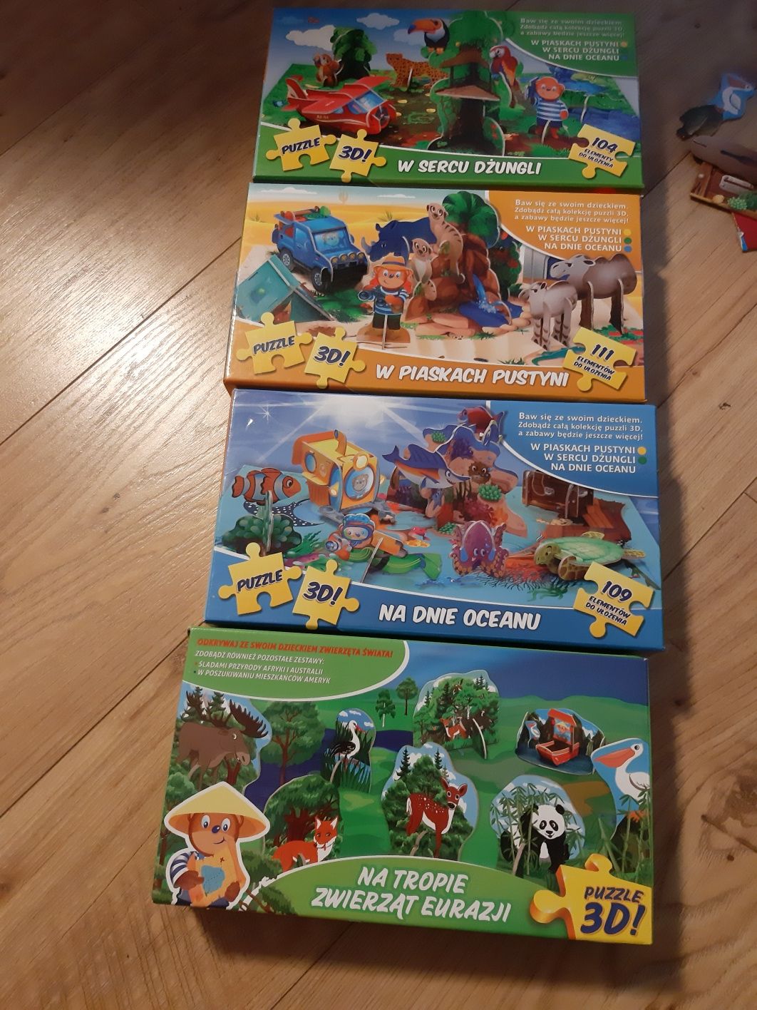 Puzzle 3d Lubisie x 4 opakowania
