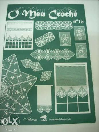 Revistas vintage de croché, ponto cruz e bordados