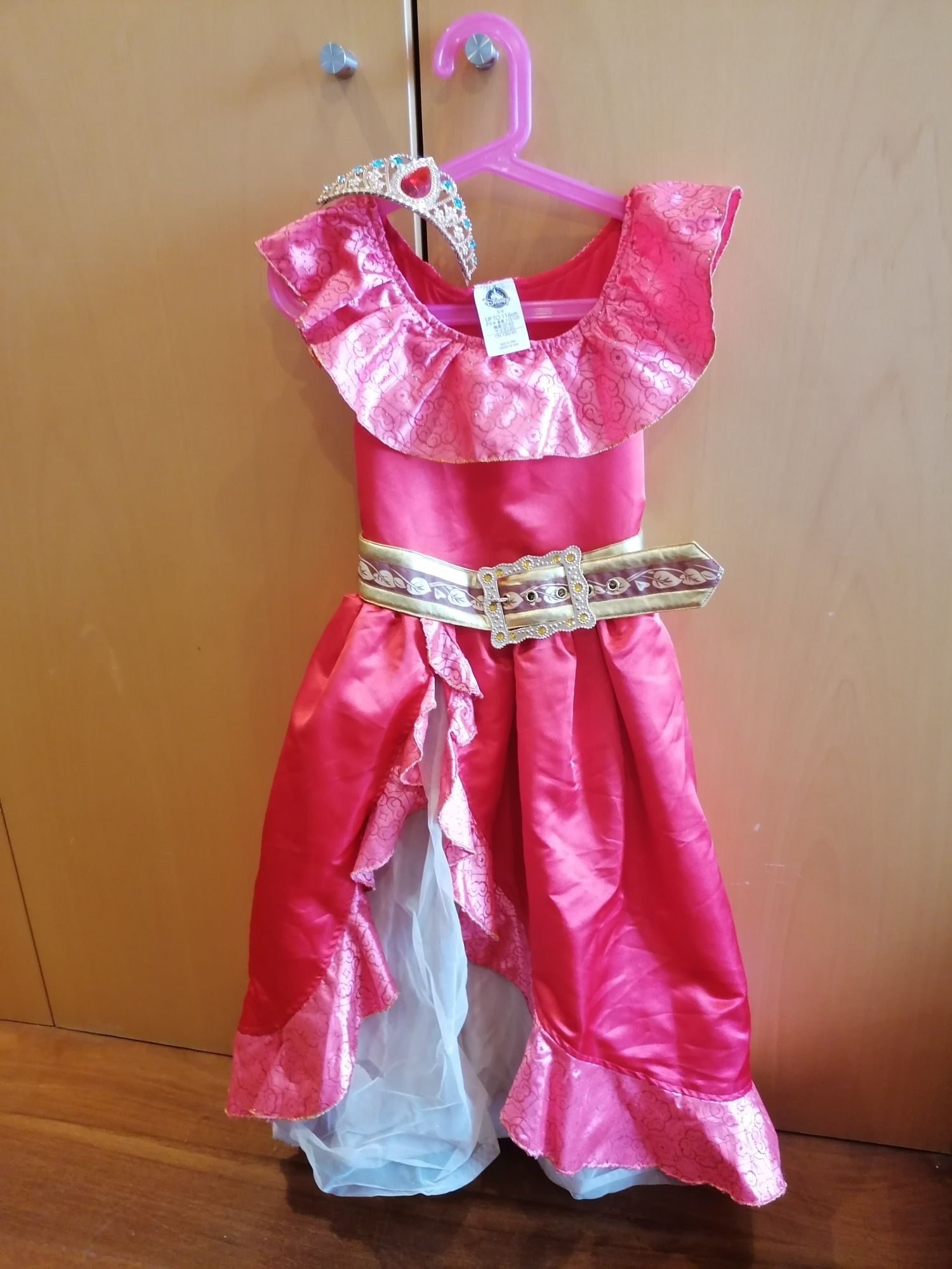 Vestido e tiara Princesa Disney Elena Avalor