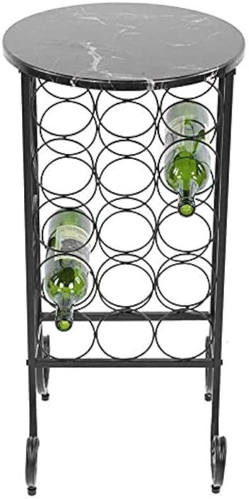 Stojak do przechowywania wina, stolik, 15 win, stylowy