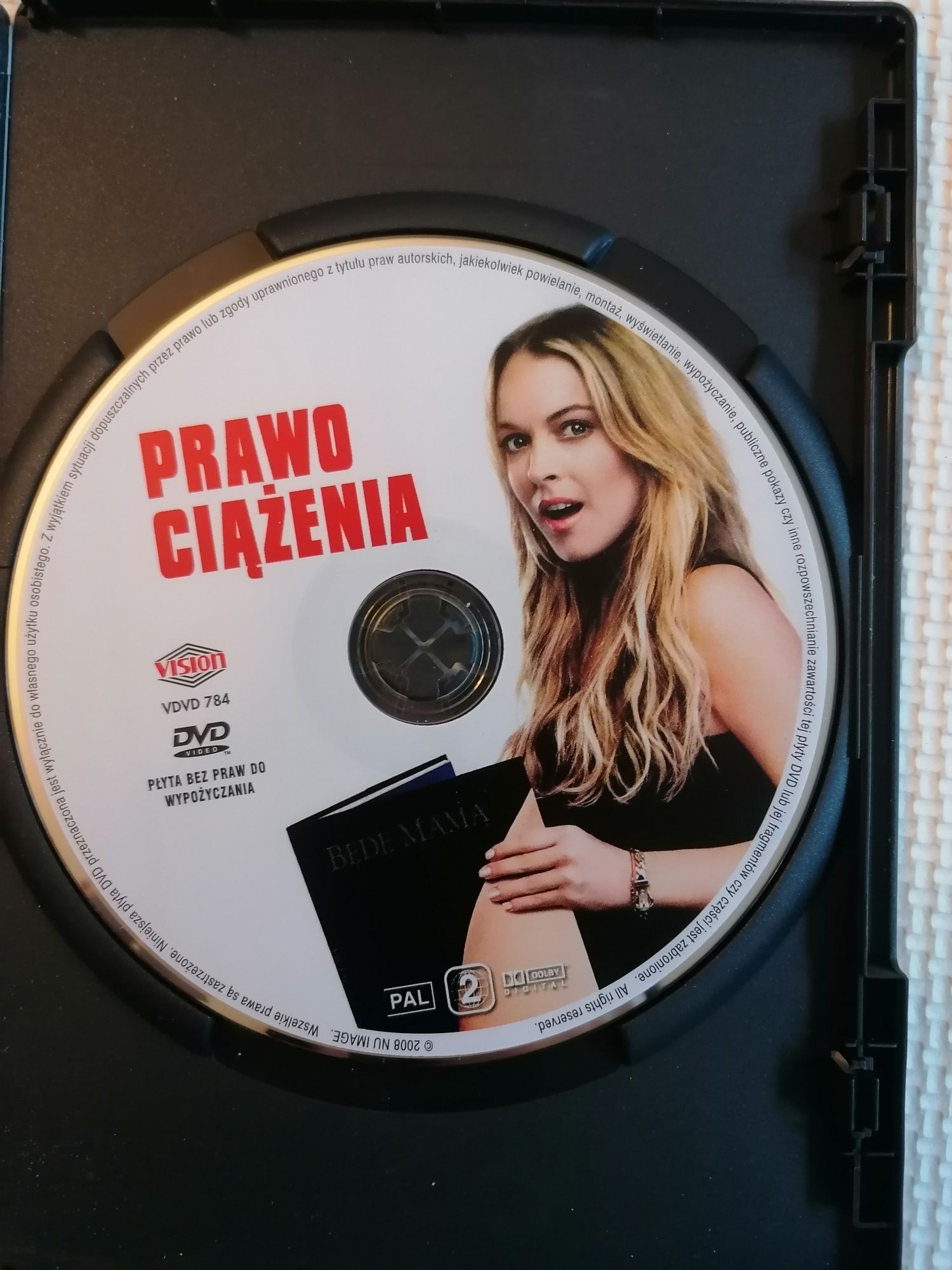 Płyta DVD film pod tytułem prawo ciążenia