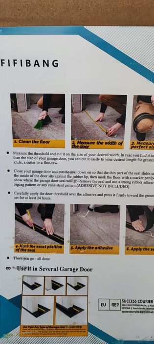 Комплект уплотнителя для гаражних воріт fifibang