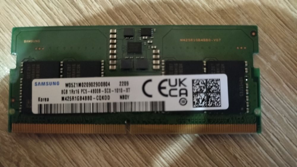 Оперативка для ноута DDR5 2х8Gb 4800 ГГц/МТс