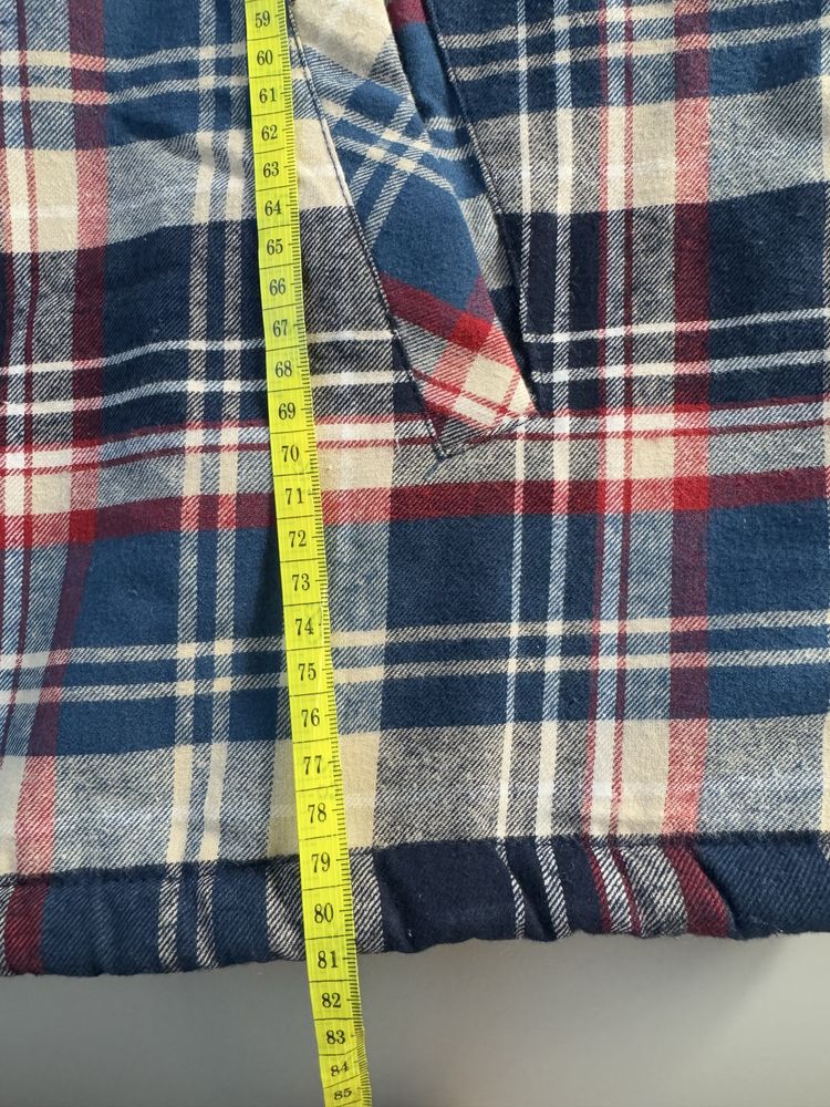 Nowa meska koszula ocieplana w kratke XXXL 3XL kurtka koszulowa