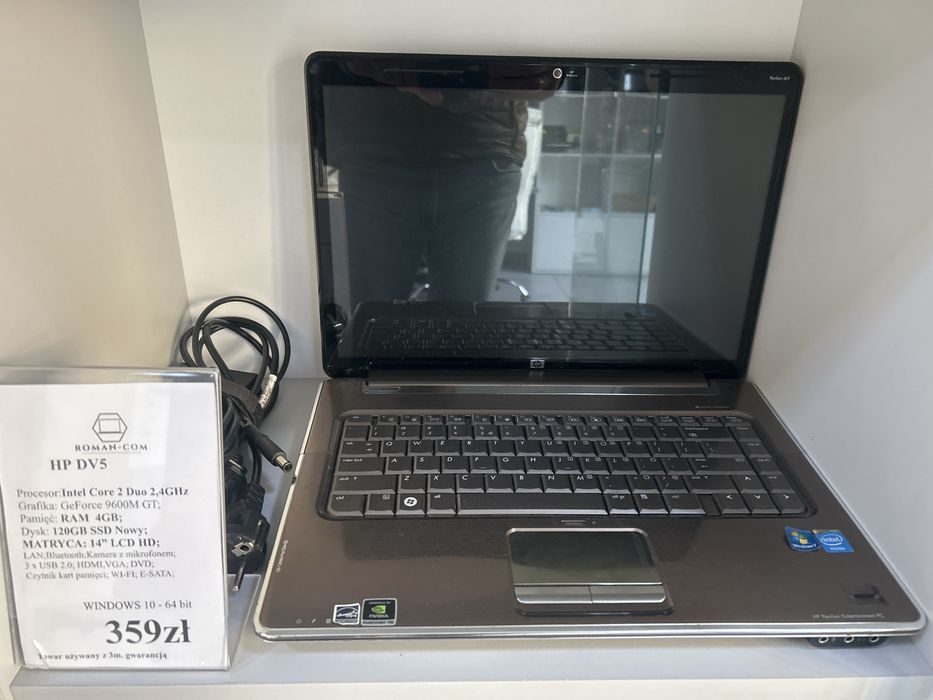 Laptop HP Pavilion DV5 :Intel C.2 x 2,4GHz/RAM 4GB/SSD 120GB/G.F.9600M