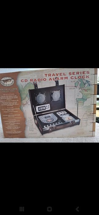 Rádio,  alarme e leitor de CDs NOVO