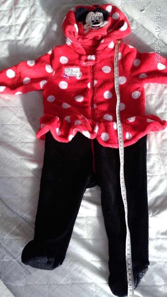 Disney H&M Śliczny pajac z Minnie Miky roz 74