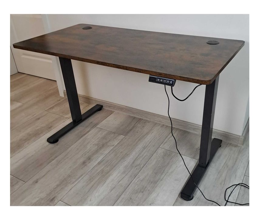 Solidne biurko 60x120cm z elektryczną regulacją wysokości 72-120cm