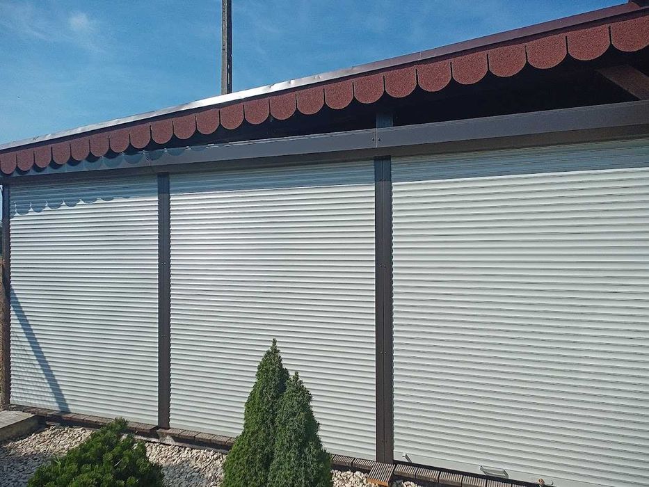 Brama garażowa rolowana z napędem