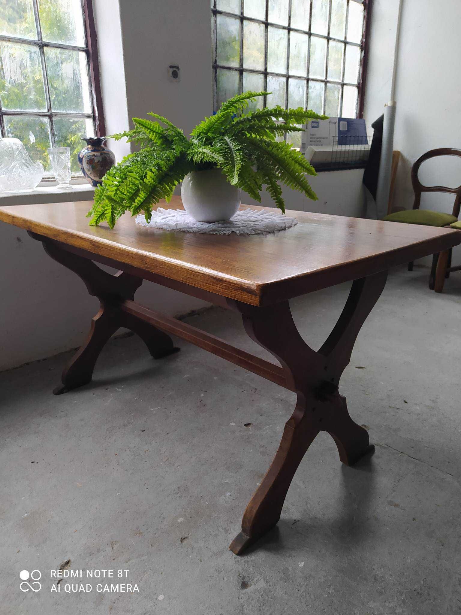 Stylowy stół prostokątny dębowy