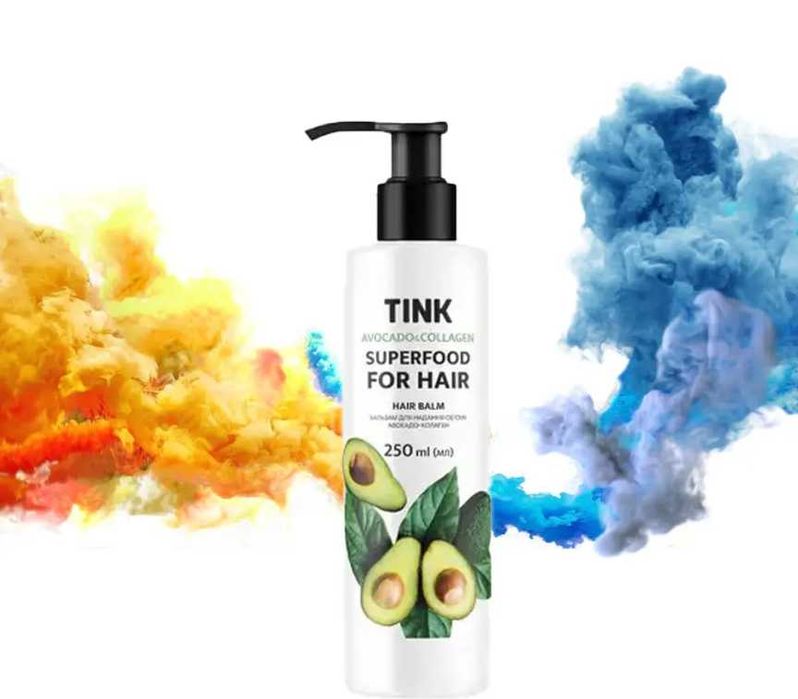Бальзам для надання об'єму Tink Hair Balm Авокадо-Коллаген 250 мл