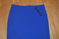 niebieska spódnica z podszewka Solar, rozmiar 38