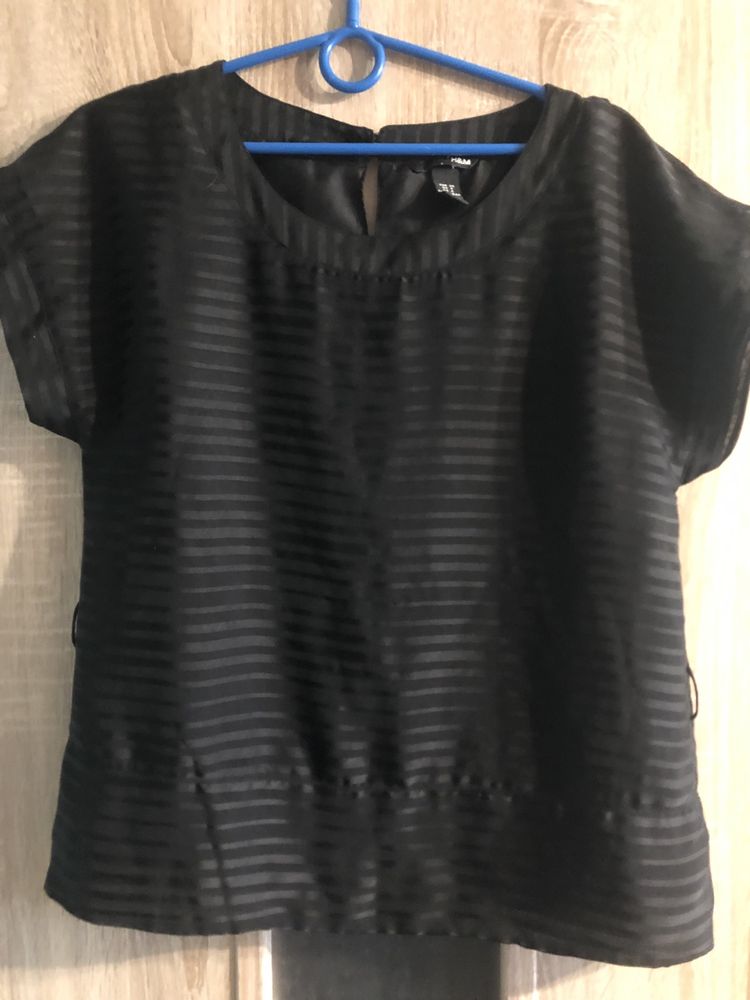 Czarna mgielka koszula xs s m h&m
