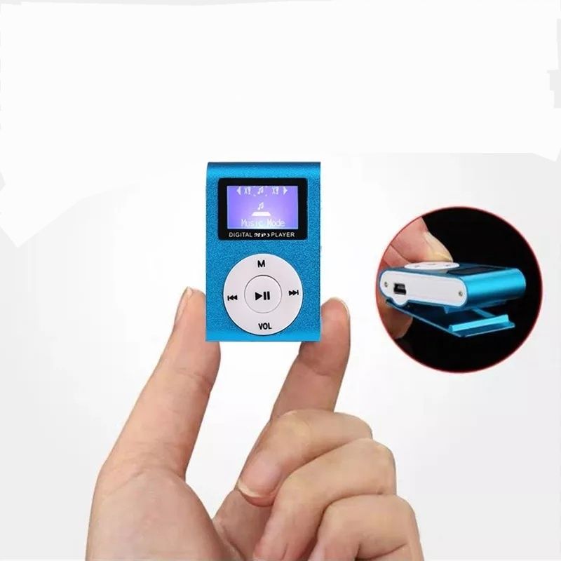 Mp3 novo em azul e verde