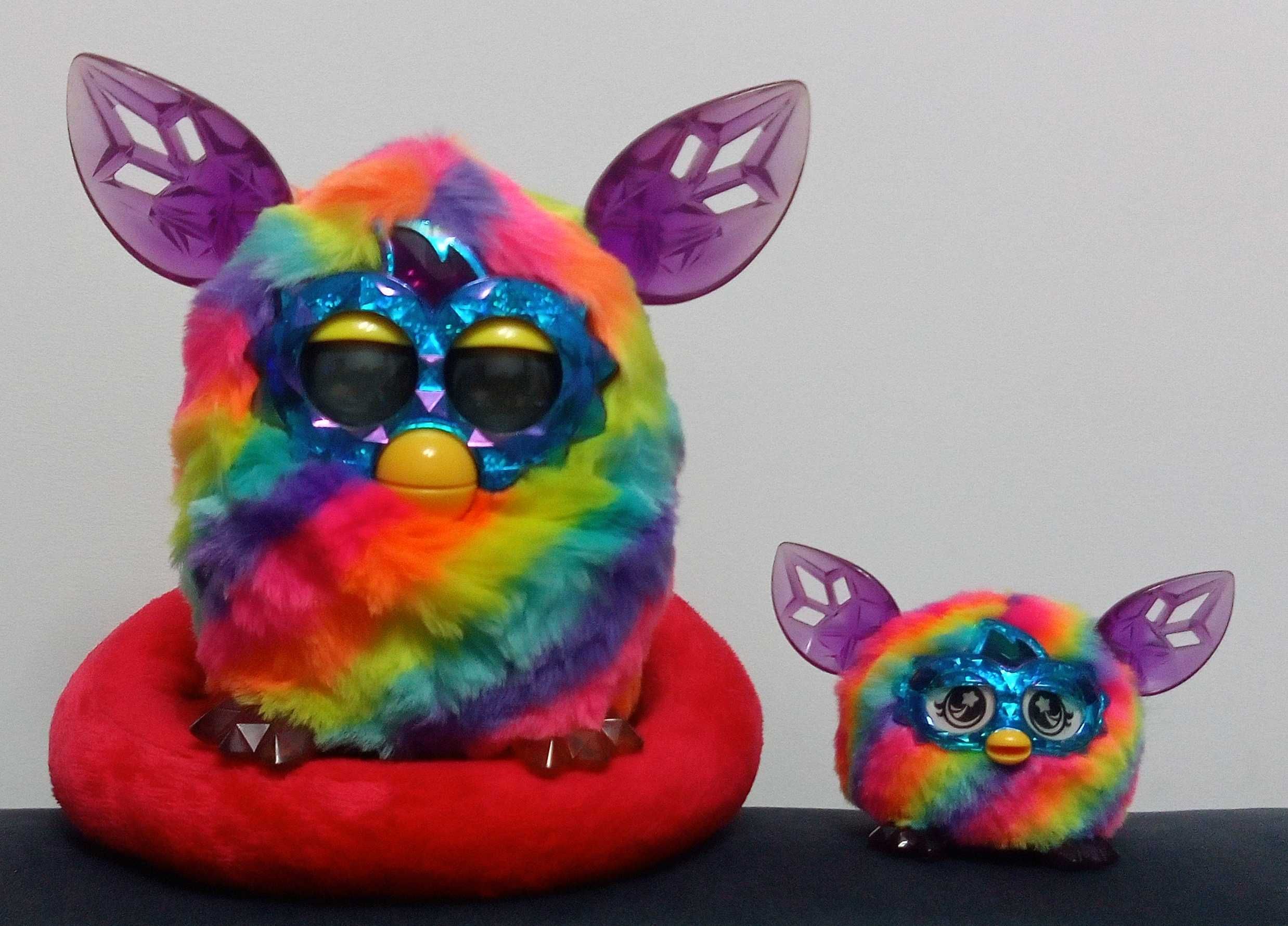 Furby tęczowy kryształowy duży, Rainbow Cristal.