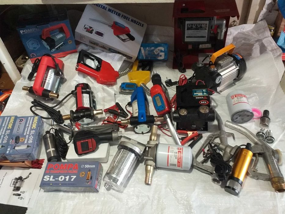 Насос  для перекачки топлива, міні АЗС фільтр, пістолет, шланг, рукав