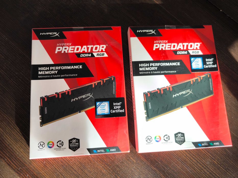 Pamięć HyperX Predator RGB, DDR4, 16 GB, 3200MHz, CL16 4x8gb