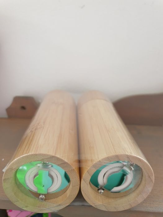 Zestaw bambusowych młynków.  Nowe. 2 szt.