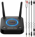 Nadajnik audio 1Mii B06TX Bluetooth 5.2 do telewiz, AUXoptyczny/3,5 mm