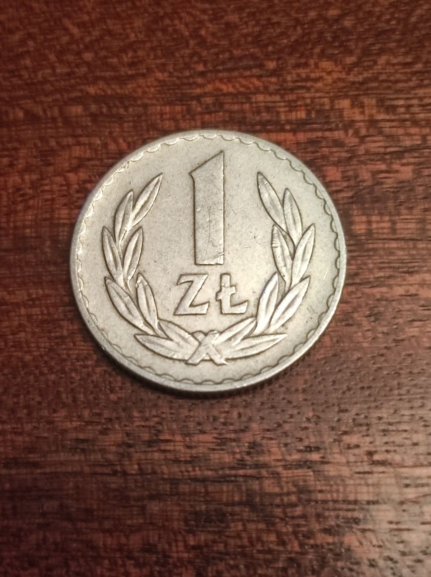 Moneta aluminiowa 1zł z 1949 roku