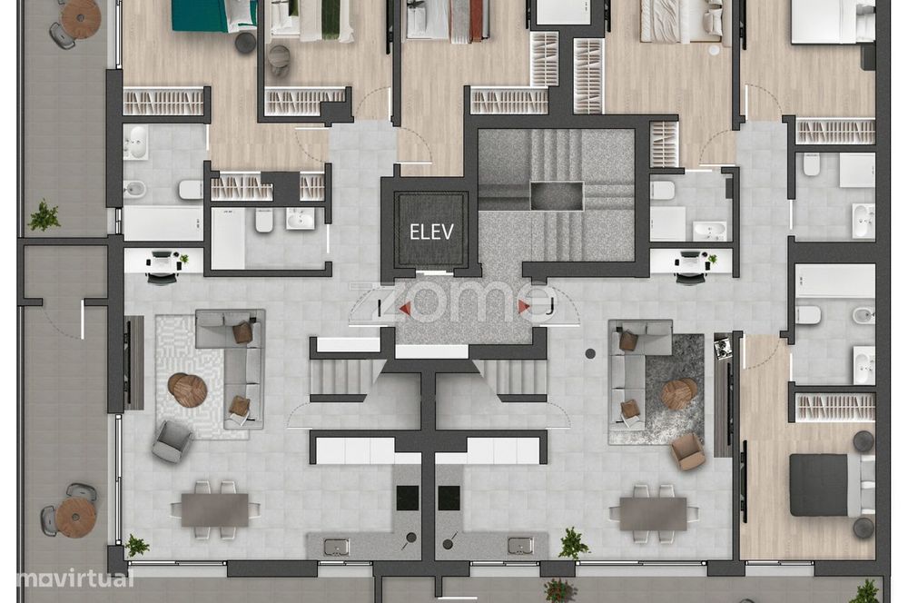 Apartamento T3 (J) na Quinta do Pinhal em Gambelas - Faro