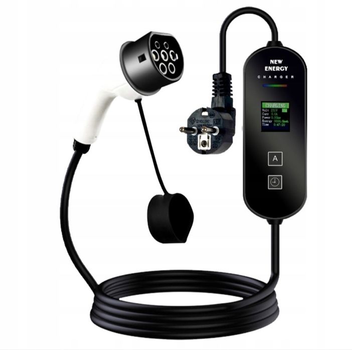 Przenośna szybka ładowarka EV 16A 3,5 kW EV typ 2 dla tesli