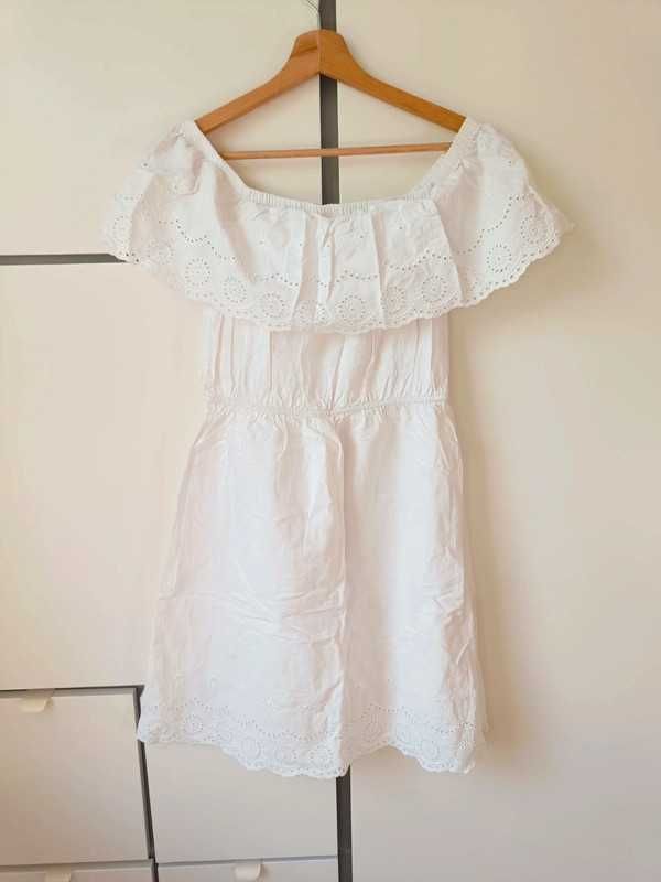 Biała sukienka hiszpanka House r. M