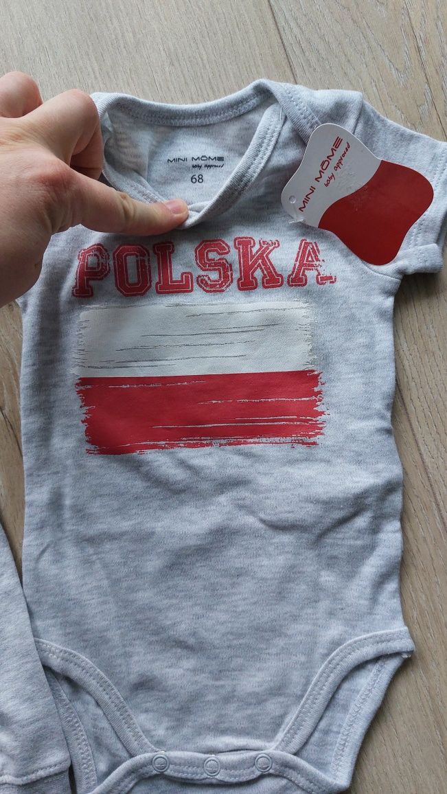 Komplet Robert Lewandowski plus body Polska flaga