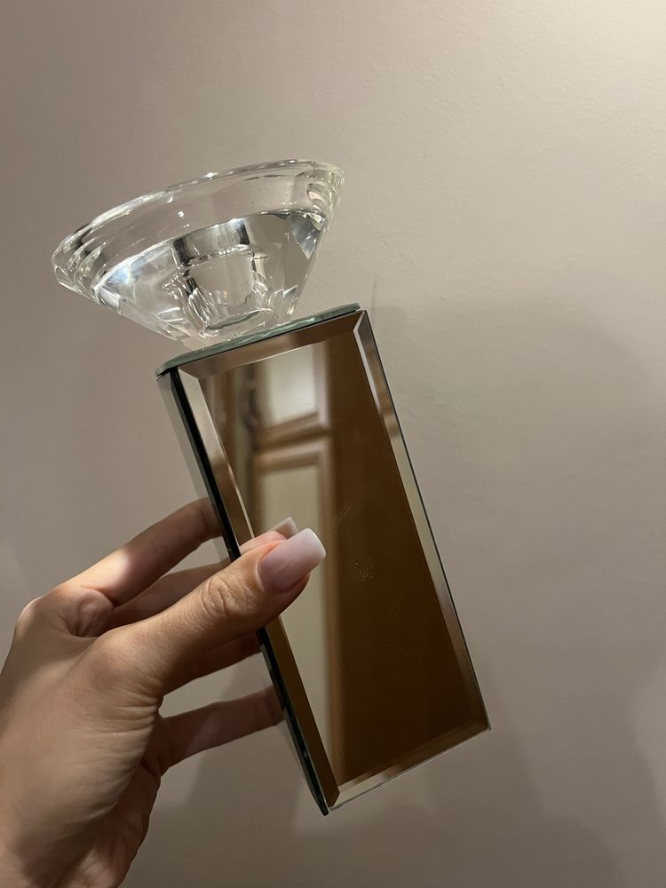 Świecznik kryształ kryształowy lustro lustra wzór glamour Swarovski