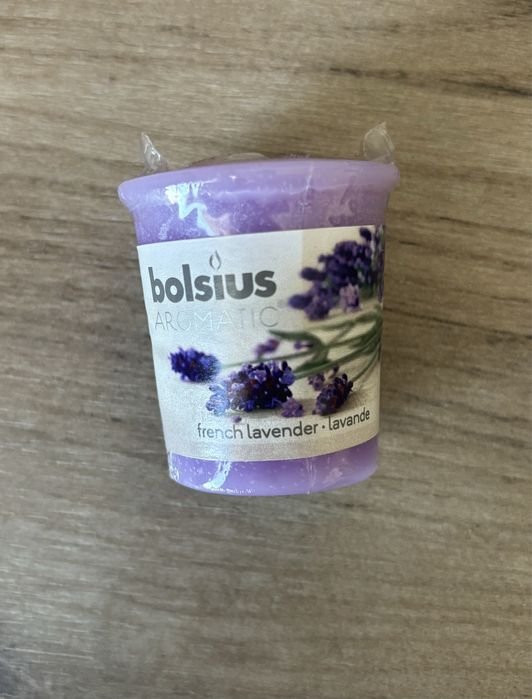 Свічка Bolsius «Французька лаванда» кругла 53х45 мм