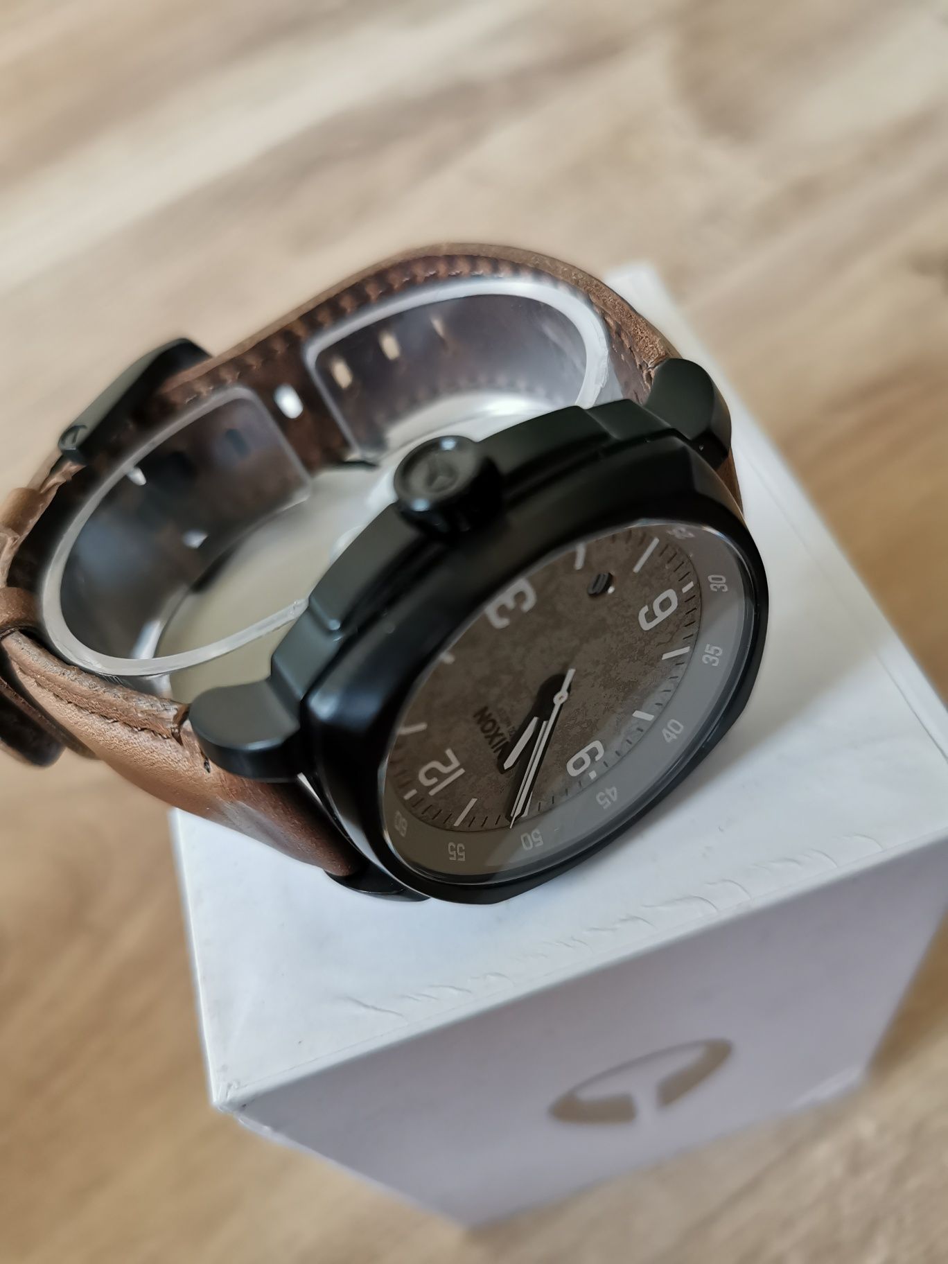 Zegarek męski Nixon Charger Leather Skórzany