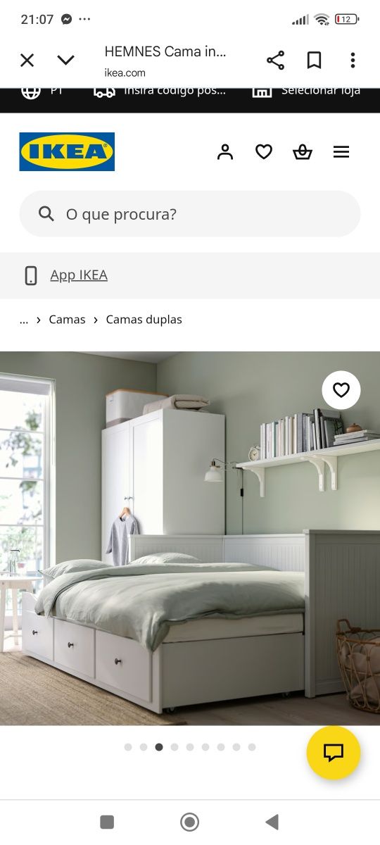Vendo cama de solteiro extensível para cama de casal