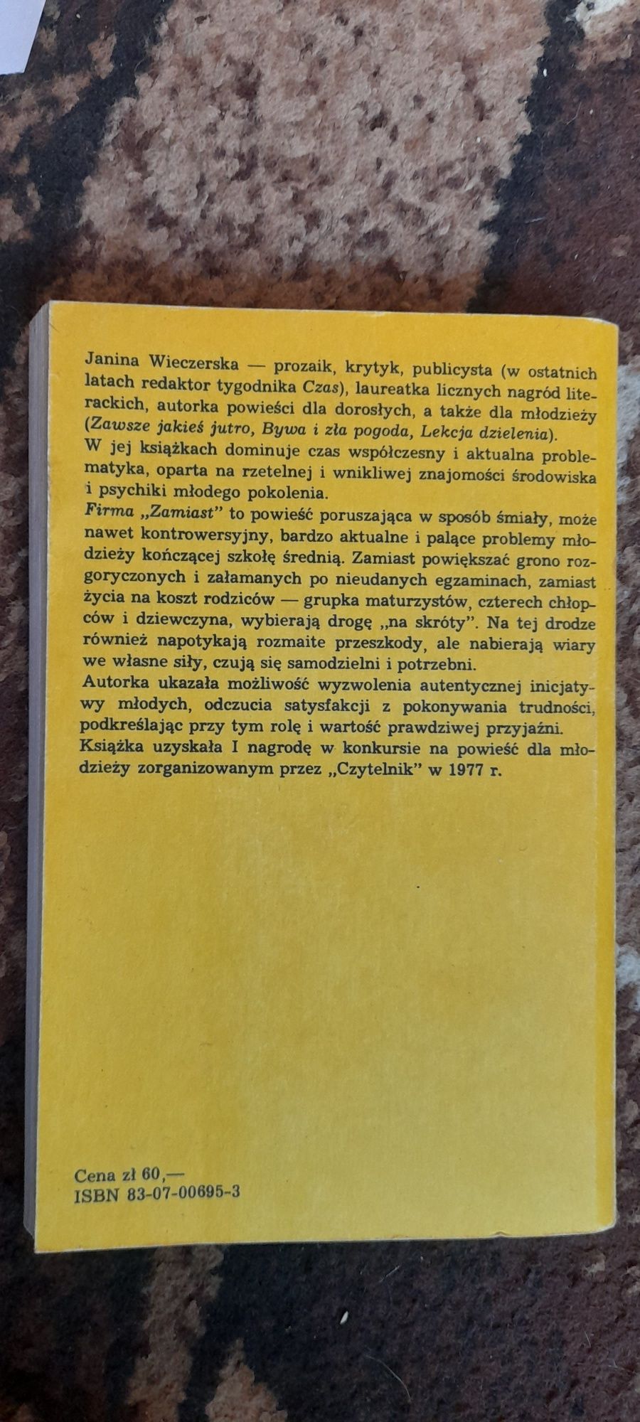 Firma zamiast - Janina Wieczerska