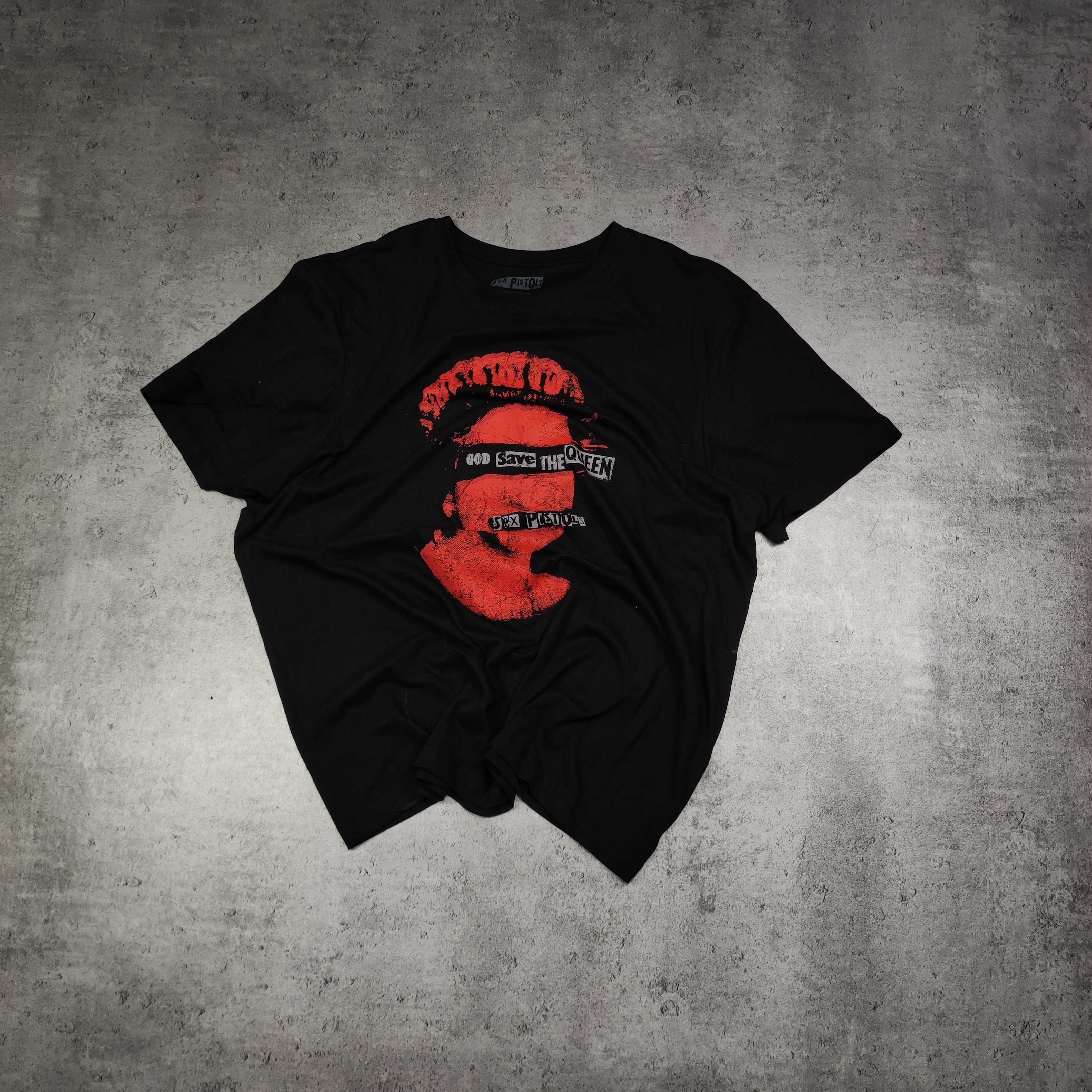 MESKA Koszulka Oficjalna Zespołu Sex Pistols Czarna Rocke Metal Muzyka