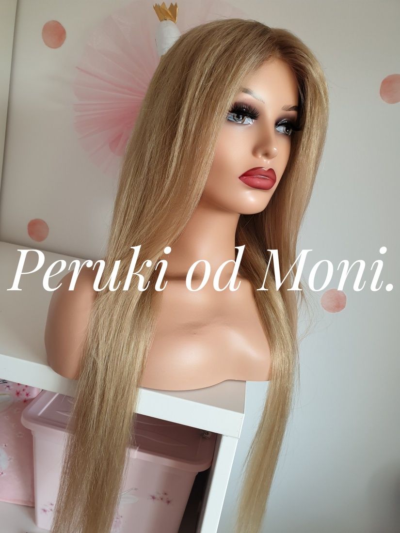 Peruka bezowy blond