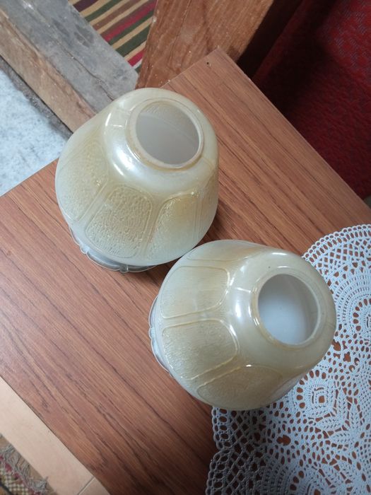 2 klosze do lampy PRL