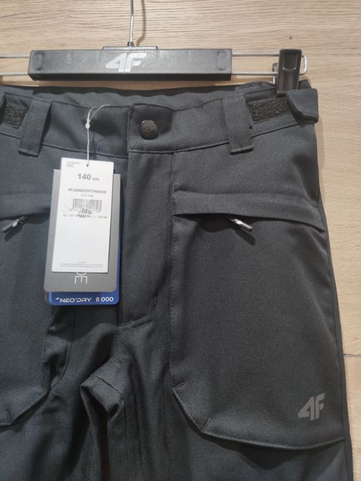 Spodnie narciarskie membrana 8000 chłopięce 4F rozmiar 140