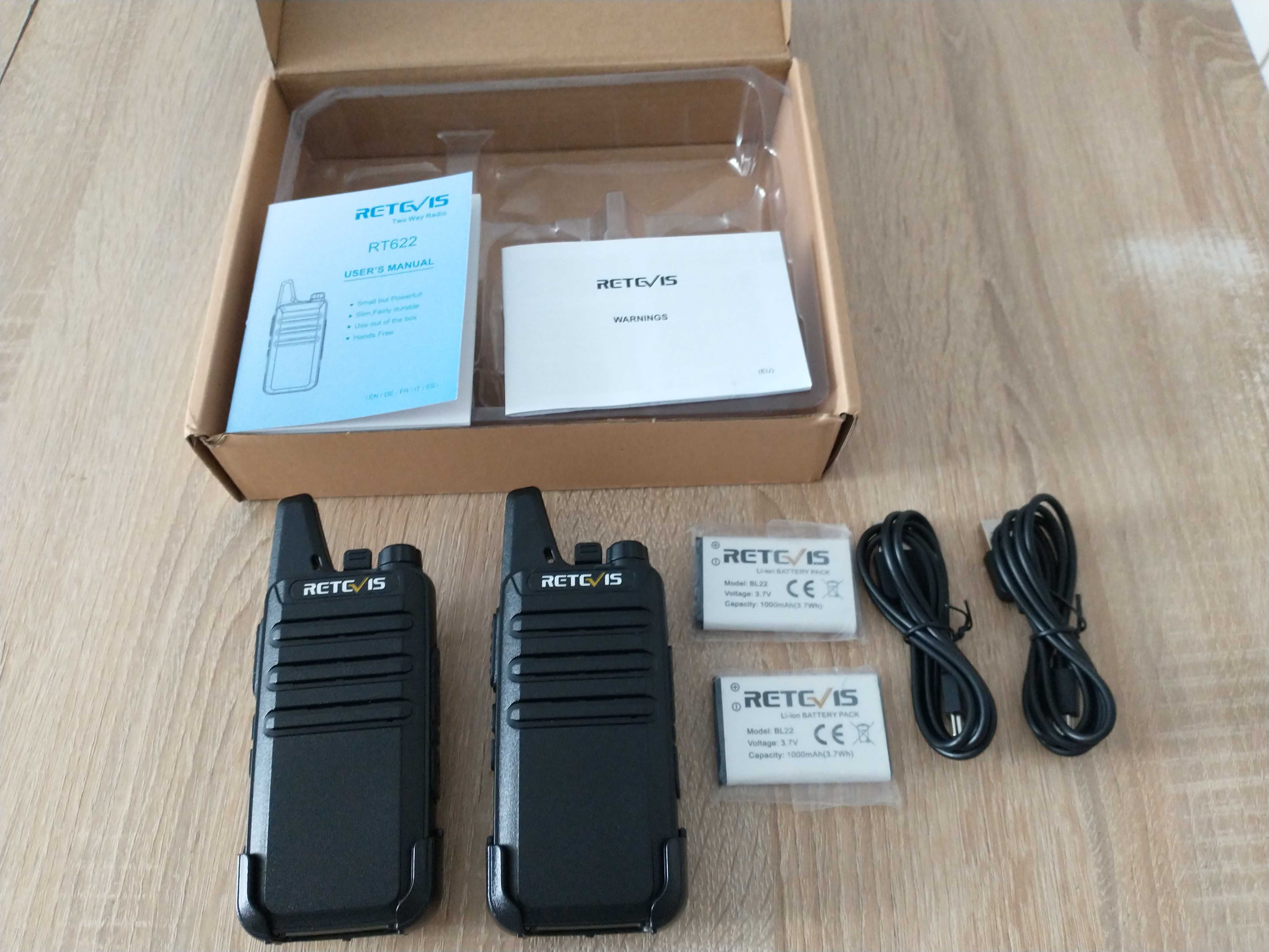 RETEVIS RT 622. Dwie sztuki Mini Walkie Talkie PMR