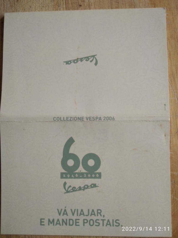 Vespa - postais comemorativos