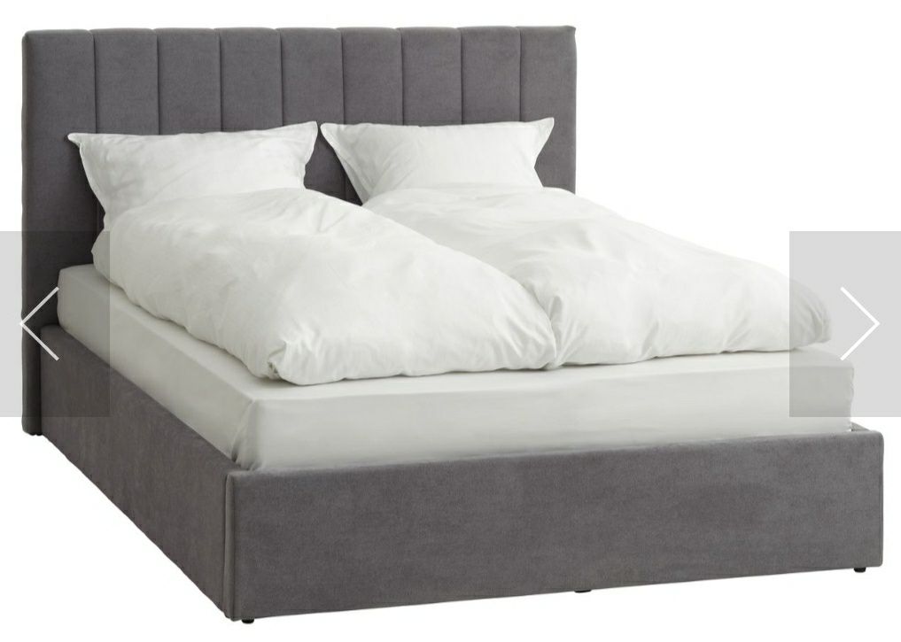 Łóżko tapicerowane zagłówek loft jak Ikea 140x200